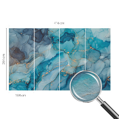 Plaunamas flizelininis fototapetas Mėlyna abstrakcija