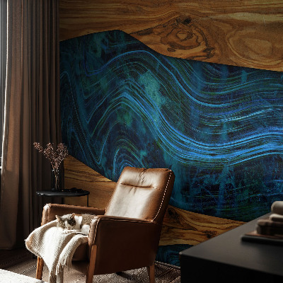 Sienų danga fototapetas Mėlynas medis