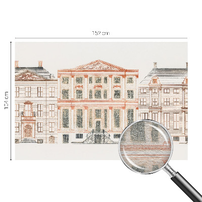 Tapetas su klasikinių pastatų motyvais