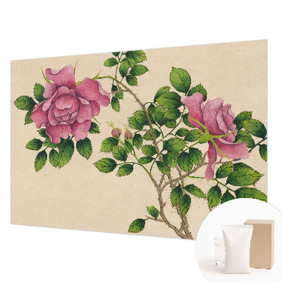 Fototapetas ant sienos Romantiška rožinė