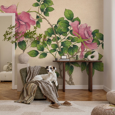 Fototapetas ant sienos Romantiška rožinė