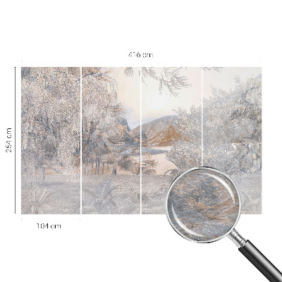 Sienų danga fototapetas Subtilūs natūralūs