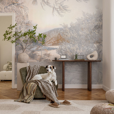 Sienų danga fototapetas Subtilūs natūralūs