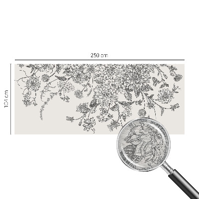 Flizelininis fototapetas Blomstermønster