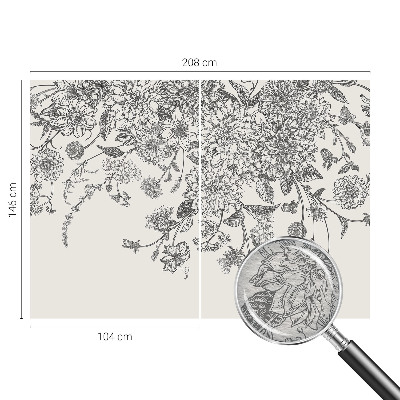 Flizelininis fototapetas Blomstermønster