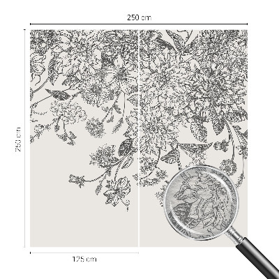 Flizelininis fototapetas Blomstermønster