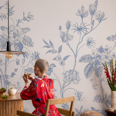 Fototapetas svetainei Blomstermønster