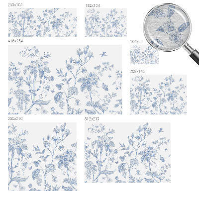 Fototapetas svetainei Blomstermønster