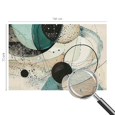 Aukštos kokybės fototapetas Spalvingi apskritimai