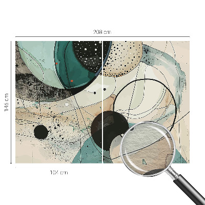 Aukštos kokybės fototapetas Spalvingi apskritimai