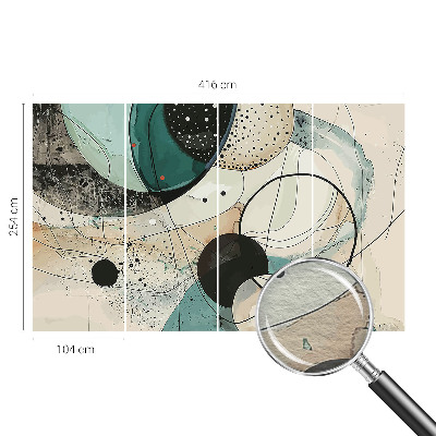 Aukštos kokybės fototapetas Spalvingi apskritimai