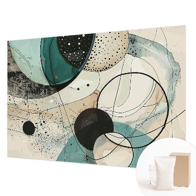 Aukštos kokybės fototapetas Spalvingi apskritimai