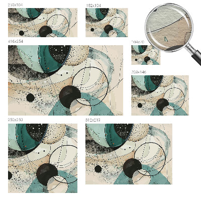 Aukštos kokybės fototapetas Spalvingi apskritimai