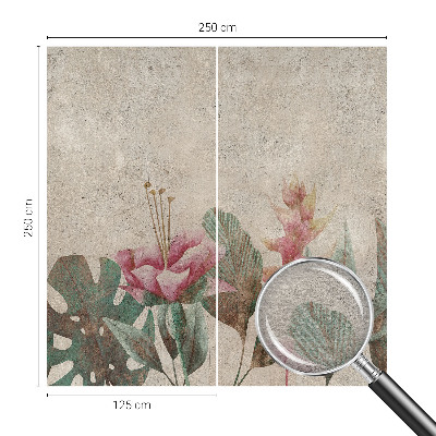 Stilingas fototapetas su subtiliu floros motyvu