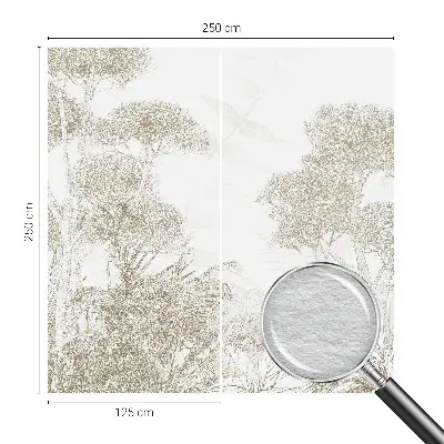 Aukštos kokybės fototapetas su tropinės augalijos motyvu