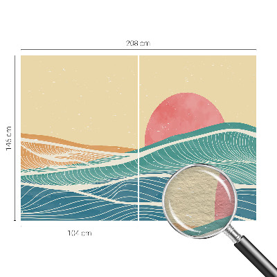 Dekoratyvinis fototapetas Havbølger