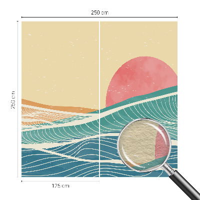 Dekoratyvinis fototapetas Havbølger