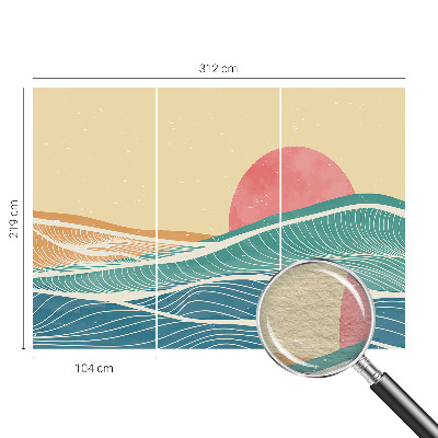 Dekoratyvinis fototapetas Havbølger