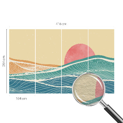 Dekoratyvinis fototapetas Havbølger