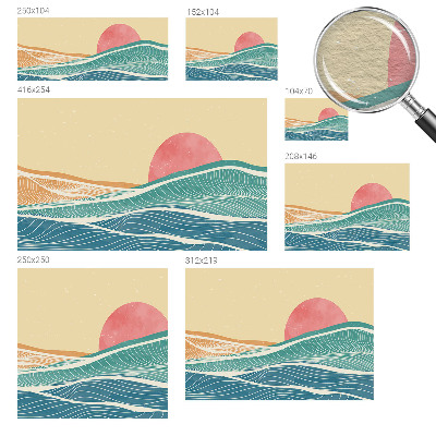 Dekoratyvinis fototapetas Havbølger