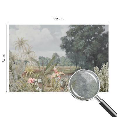 Sienų danga fototapetas Egzotiškas kraštovaizdis