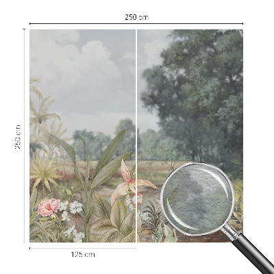 Sienų danga fototapetas Egzotiškas kraštovaizdis