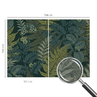 Plaunamas flizelininis fototapetas Žalia elegancija