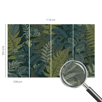 Plaunamas flizelininis fototapetas Žalia elegancija