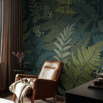 Plaunamas flizelininis fototapetas Žalia elegancija