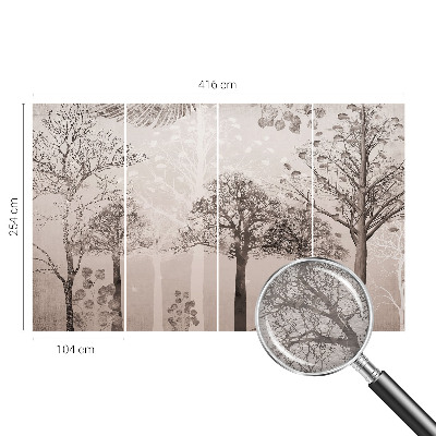 Fototapetas ant sienos su piešiniu „Sarte Treer“