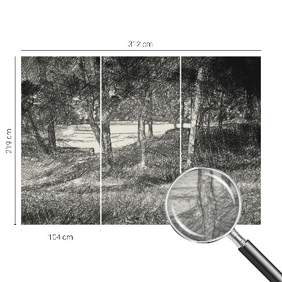 Flizelininis fototapetas su laisvu kraštovaizdžio motyvu