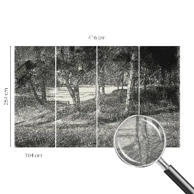 Flizelininis fototapetas su laisvu kraštovaizdžio motyvu