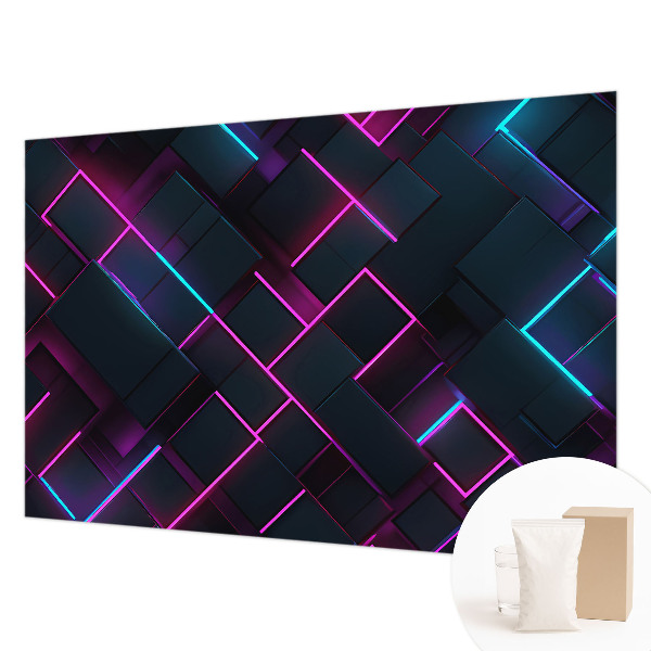Fototapetas pagal matmenis su neongeometrijos motyvu