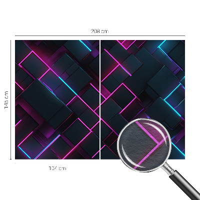 Fototapetas pagal matmenis su neongeometrijos motyvu