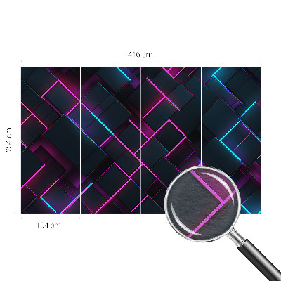 Fototapetas pagal matmenis su neongeometrijos motyvu
