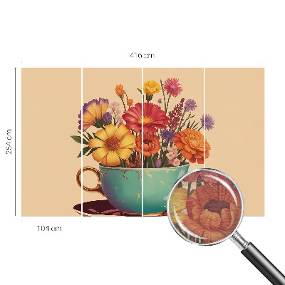 Dekoratyvinis fototapetas Spalvingas kioskas