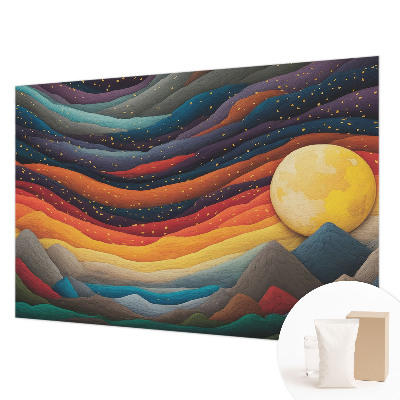 Flizelininis fototapetas Spalvingi kalnai