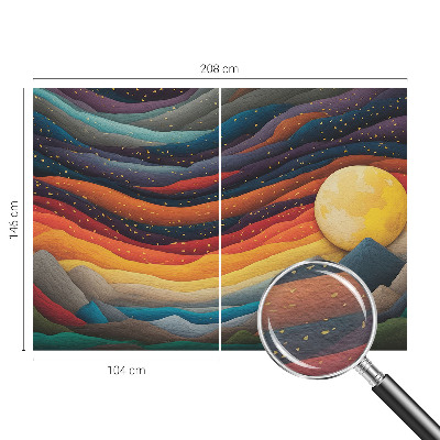 Flizelininis fototapetas Spalvingi kalnai