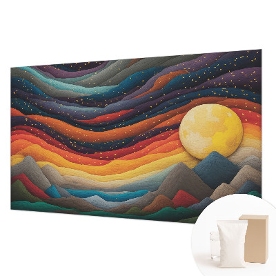 Flizelininis fototapetas Spalvingi kalnai