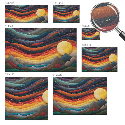 Flizelininis fototapetas Spalvingi kalnai