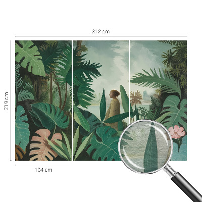 Plaunamas flizelininis fototapetas Egzotiškos džiunglės