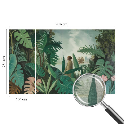 Plaunamas flizelininis fototapetas Egzotiškos džiunglės