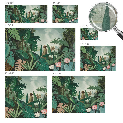 Plaunamas flizelininis fototapetas Egzotiškos džiunglės