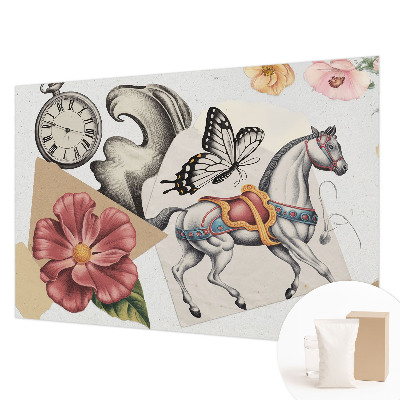 Plaunamas flizelininis fototapetas Vintažinis žiedas