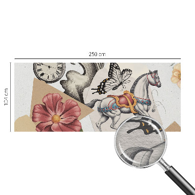 Plaunamas flizelininis fototapetas Vintažinis žiedas