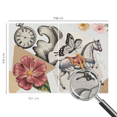 Plaunamas flizelininis fototapetas Vintažinis žiedas