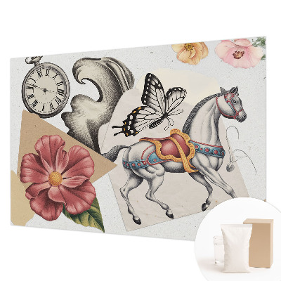 Plaunamas flizelininis fototapetas Vintažinis žiedas