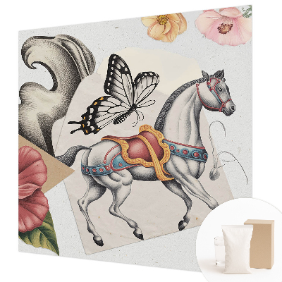 Plaunamas flizelininis fototapetas Vintažinis žiedas