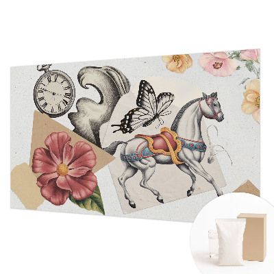 Plaunamas flizelininis fototapetas Vintažinis žiedas