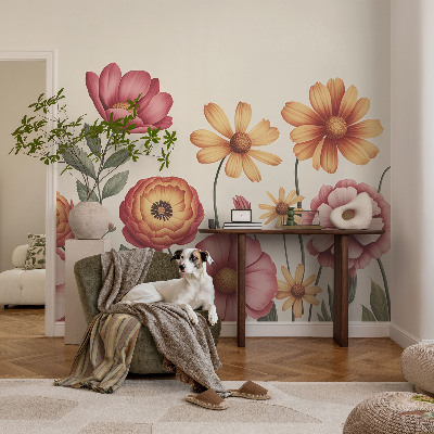 Fototapetas ant sienos su gėlių motyvu „Blomster“